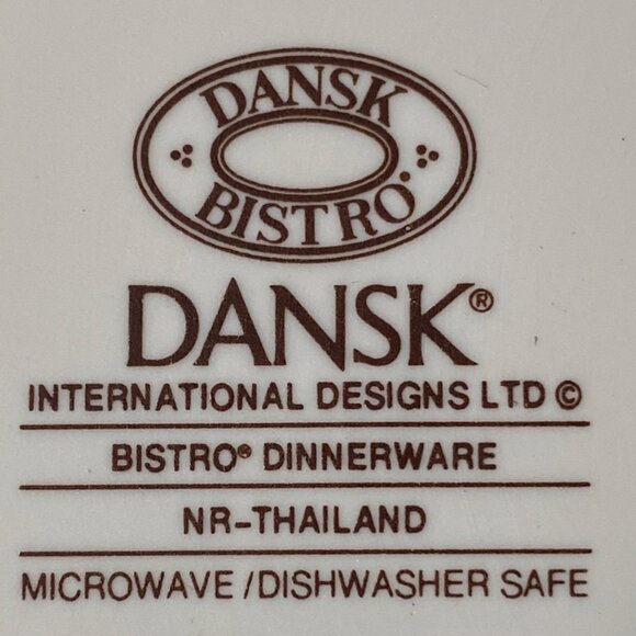 Dansk Bistro København Lunch/Salad Plates Niels Refsgaard - Set of 5 - Kobenhavn - Picture 5 of 12